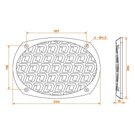 Защитная сетка DL Audio Gryphon Pro Grill 69 Black