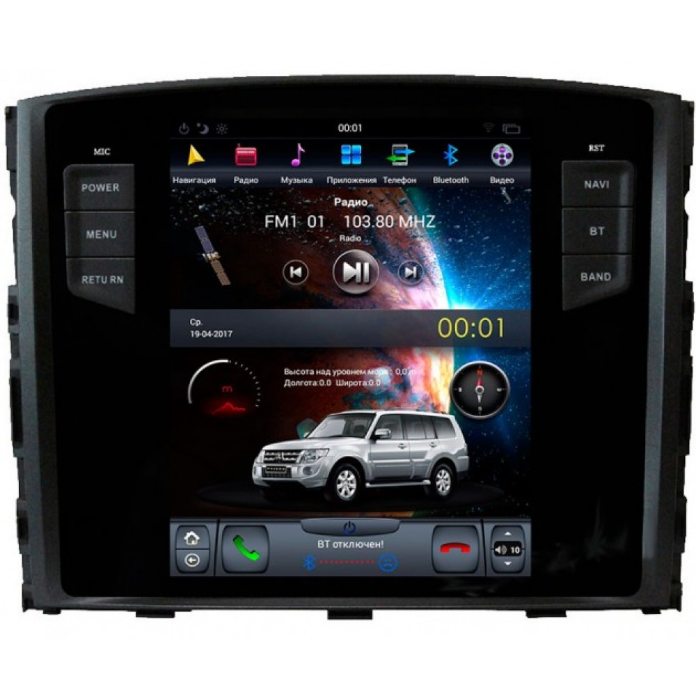 Tesla Style iSun Mitsubishi Pajero IV(2007-2017)